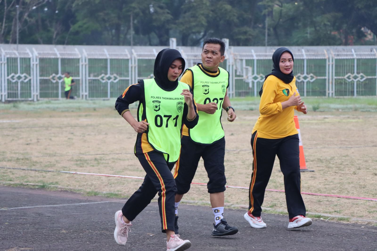 Jaga Kesehatan Jasmani, Polres Tasik Kota Laksanakan Tes Samjas Berkala Semester II T.A 2023.