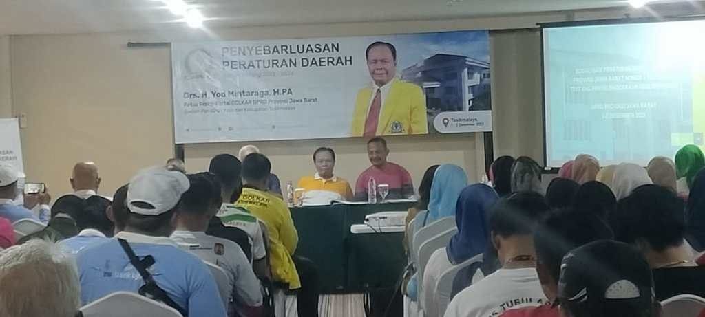 DPRD Provinsi Jawa Barat Drs H Yod Sosialisasi Perda ke Komite Olahraga Masyarakat Indonesia Kota Tasikmalaya.
