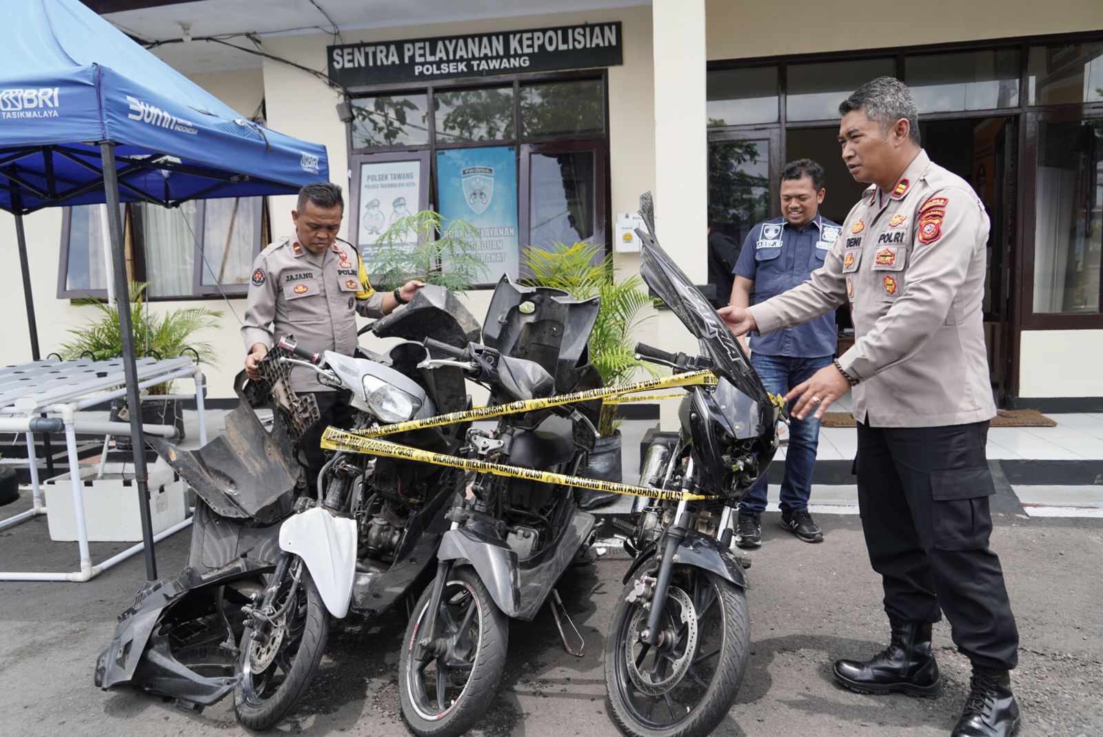 Pelajar SMP di Tasikmalaya Maling Motor dan Kotak Amal, di Ungkap Polsek Tawang.