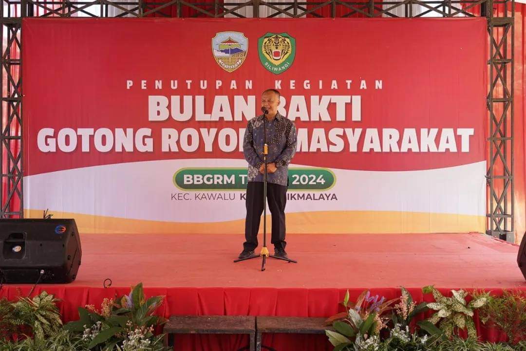 Plh Walikota Tasikmalaya Drs Asep Menutup Puncak Kegiatan Bulan Bakti Gotong Royong Masyarakat (BBGRM).