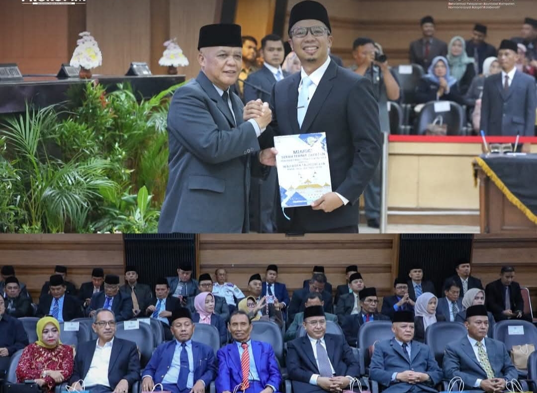 Serah Terima Jabatan Wali Kota dan Wakil Wali Kota Tasikmalaya dan Rapat Paripurna Penyampaian Pidato Wali Kota Tasikmalaya Periode 2025-2030.